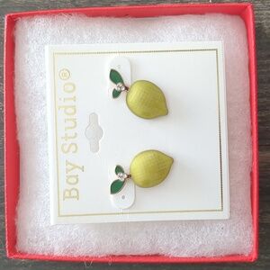 Lemon Studded Earrings